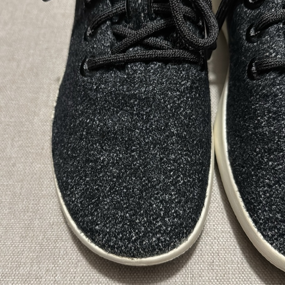 Wmns Allbirds Wool Runner Mizzle-Sz 9-Salt n Pepper Color-White Soles - Picture 5 of 15